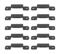 Hoement Heavy Duty Tape Measure Clips Iron Material 10pcs with Tool Pouch Buckle Compact Design Measuring Tape Holder Versatile Use Black for Home and Job Projects