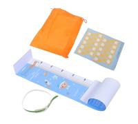 Hoement Height Measuring Mat with Built Foot Ruler and Head Circumference Tape for Newborns Years Growth Chart for Accurate Height and Foot Tracking