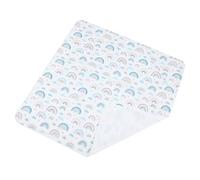 Hoement High Chair Mat for Boy Girl Nonslip Splash Mat Engaging Rainbow Design Easy Cleanup for High Chair Use Play