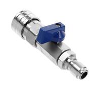 Hoement High Pressure Washer Ball Stainless Steel Male Female Connector Shutoff for Car Washing Household Cleaning Gardening