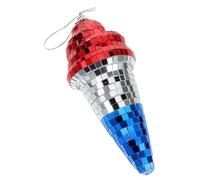 Hoement Ice Cream Shaped Mirror Balls Ice Banner Disco Balls for Stage Bar Club Hanging Decorations