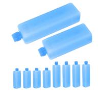 Hoement Ice Pack Conditioner 10Pcs for Lunch Box and Cold Storage Ice Box PE Blue Blocks for Backpacking and Daily Meals on the Go