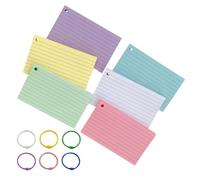 Hoement Index Cards Small Notepads Paper and Iron Dotted Liner Peel-Off Note Pads for Journals, Memos, Sketches and Drawings for Students and Teachers