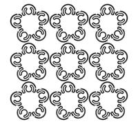 Hoement Industrial for Balanced Tension Bobbin 100pcs Case Machine Sewing Spring Plate Made of High-Strength Steel with 2.1cm Diameter and Enhanced Stitching Accuracy, Suitable