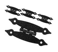 Hoement Iron 4pcs Cabinet Hinges Heavy Duty Butterfly Style Hardware for Kitchen Cupboard Door Repair