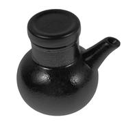 Hoement Japanese Style Ceramic Oil Bottle Large Capacity Soy Sauce Jar Oil Vinegar Dispenser Kitchen Seasoning Fresh Sealed Lid
