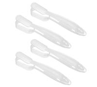 Hoement Japanese Sushi Maker Mold Set Quick and Easy 4pcs White Plastic Rice Ball Shaper Hand Grip Bento Press Mold for DIY Homemade Sushi for Kitchen Use