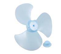 Hoement Leaf Plastic Pedestal Fan Blades Replacement with Nut Cover Floor and Table Fan Parts for Home and Industrial Use Easy DIY Installation