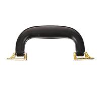 Hoement Leather Replacement Handle for Suitcase and Toolbox with Comfortable Touch, Black Luggage Handle Grip Suitable for Travel and Bag Accessories