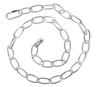 Hoement Light Chain with Lock Clasp Silver Egg-Shaped Extension for Chandelier and Pendant Lighting Hanging Chain for Ceiling Lights DIY Decoration Wedding Display and Indoor Outdoor Use