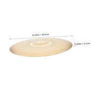 Hoement Low Volume 16-Inch Gold Quiet Cymbal Mute Pad for Drum Practice, Noise Reduction Splash Cymbal Silencer for Home, Studio, and Live Training