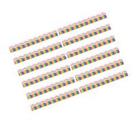 Hoement Magnetic Bulletin Board Border Trim with Assorted Colours 12pcs Pvc Material for and Whiteboard for Classroom and Craft Projects Decoration