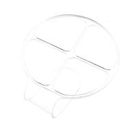 Hoement Makeup Mixing Palettes Handheld Acrylic Cosmetic Tray Clear Round Organizer Suitable for Nail Art and Foundation Cream Mixing
