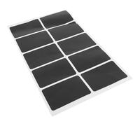 Hoement Mason jar lid Canning Label Black Blackboard Label for Bottle and Offices PVC 1 Sheet Removable Without Residue Reusable erasable