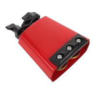 Hoement Metal Cowbell for Drum Kit with Muffle Strip Wear-resistant Percussion Instrument for Practice and Live Music Bell Accessory for School Band and Party Performances