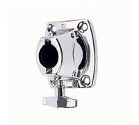 Hoement Metal Cymbal Holder Clamp for Drum Set Kit Parts, Sturdy Silver Tom Cymbal Base Clamp with Secure Hold and Easy to Carry Design for Percussion Instrument Accessories