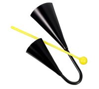 Hoement Metal Double-ended Cowbell Musical Bells Cow Noise Maker Hand Hit Bells for Sports Events