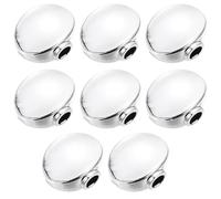 Hoement Metal Guitar Tuning Peg Buttons Unique Designs Accurate Tuning Comfortable to Hold and Adjustment 8pcs Silver Colour for Acoustic Guitar