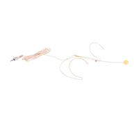 Hoement Microphone Condenser for Teaching Mic Performing Arts Comfortable Graduation Season Headset with Stable Head-mounted Design, Beige Vocal Voice Amplifier