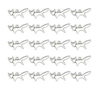 Hoement Mini Fox Alloy Pendant Charms 20pcs for Jewellery Making
