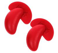 Hoement Mini Plastic Chinese Divination Decorative Value and User-friendly Design 2 Pairs for Fortune Telling Games and Blessing Rituals