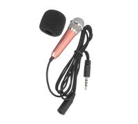 Hoement Miniature Handheld Recording Microphone for Phone Compatible with Electronic Devices Portable Earphone Mic for Singing Podcasting Video Blogging and Live Streaming