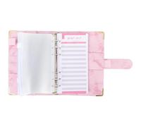 Hoement Money Saving Binder with Budget Sheets and Cash Envelopes, Pvc Material, Easy to Open and Close, Includes Self-adhesive Stickers and Zipper Envelopes, Suitable for Schools