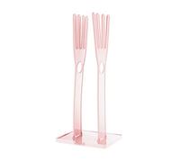 Hoement Multi-functional Kitchen Rack Pink Abs Plastic Rubber Gloves Storage Holder Dish Cloth Drain Rack Space-saving Organizer for Sink Side Drying Bathroom