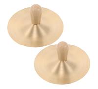 Hoement Musical Finger Cymbals Crash Cymbal Hand Percussion Instrument Symbols Instrument Percussion Copper Golden