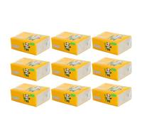 Hoement Napkins Natural Bamboo Pulp Tissue Paper Beige 9 Packs Extraction Soft and Easy to Use for Daily Life and Restaurant