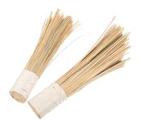 Hoement Natural Bamboo Fiber Pot and Pan Scrub Brushes, Portable Multi-Function Kitchen Cleaning Tools for Wok and Dishwashing, Suitable for Home and Commercial Use
