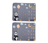 Hoement Newborn Milestone Photo Blanket Flannel Blanket for Photography Shower