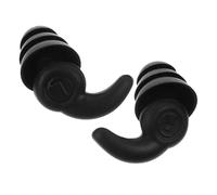 Hoement Noise Cancelling Silicone for Swimming and Sleeping Reusable Hearing Protection with Comfortable Human Ear Fit Design Multipurpose Black for Concerts and Water Sports