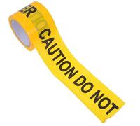 Hoement Non-adhesive Practical and Convenient Do Not Enter 100m Pe Caution Tape Roll Yellow Safety Warning Tape Safety Barrier for Crime Scenes and Occasions