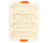 Hoement Non-Stick Silicone French Bread Baking Mold Loaf Pan Heat Resistant for Home Bakery Kitchen Easy Clean Reusable Baking Tray for Professional Bread Cooking
