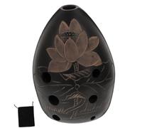 Hoement Ocarinas for Boys and Girls 8 Hole Mini Ocarina Pear-shaped Pottery for Music Beginners Random Color