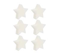 Hoement Oil-Absorbing Sponges Made from Sturdy Sponge Material Five-Pointed Star Shape White 6pcs for Hot Tubs and Swimming Pool Filtration