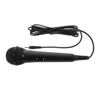 Hoement Omnidirectional 3.5mm Wired Microphone for Live Streaming Recording | Black Handheld Design, 40hz to 18khz Response, for Gaming Voice, Podcasting, Karaoke Machines