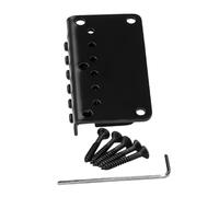 Hoement One Set Guitar Bridge Replacement Electric Guitar Part Metal Bridge Tailpiece Adjustment Black Ga801a