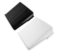 Hoement Outdoor Security Camera Cover 2pcs Waterproof Plastic Sun Rain Shield Universal Protective Shelter for Cctv White Black for Outdoor