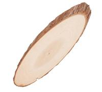 Hoement Oval-Shaped Wood Slice Unfinished Natural Wood Slice Rustic Beige Woodcraft Resistant to Warping and Breaking for Garden Pathway Wed Events