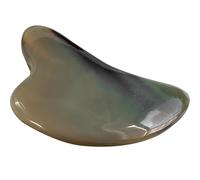 Hoement Ox Horn Guasha Scraping Massage Tool for Face and Body, Home Guasha Board Dolphin Shape, Improve Micro-Circulation and Well-Being, Portable Body Massager for Skin and Foot