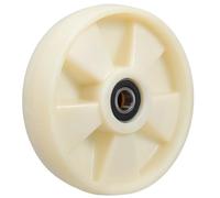 Hoement Pallet Jack Truck Wheels Load Wheels with Bearings 200x50mm Nylon Smooth Rotation Wear-resistant for Pallet Jack Supermarkets Warehouses