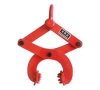 Hoement Pallet Puller Clamp Heavy-Duty Steel Pallet Grabber with Scissor Design Labor-Saving Handling Tool for Warehouses and Industrial Shipping Red Capacity