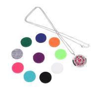 Hoement Perfume Pad Necklace Essential Oil Diffuser Necklace Women's Vintage Style Chain Fragrance Aromatherapy