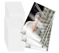 Hoement Photo Laminating Sheets for 50 Sheets A6 Self Adhesive Glossy Film Waterproof Laminating Pouches Document and Photo Lamination