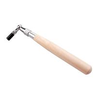 Hoement Piano Tuning Tool Solid Wood Handle Octagon Core Wrench for Accurate Tuning for Beginners and Professionals Stainless Steel Construction