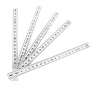 Hoement Plastic Folding Ruler 2 Meter Foldable Measuring Ruler with Engraved Graduations Lightweight Sturdy Plastic for Masonry and Tile Use