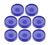 Hoement Plastic Pigeon Hatching Bowls Blue with Antislip Base 8pcs Nest Trays for Healthy Breeding of Pigeons and Small Birds for Breeding and Racing Coop Accessories