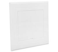 Hoement Plumbing Cover Plate for Walls 100mm X 100mm White Plastic Access Panel Pipe Cover Bathroom Drain Inspection Hatch Wall Split Drywall Access Panel